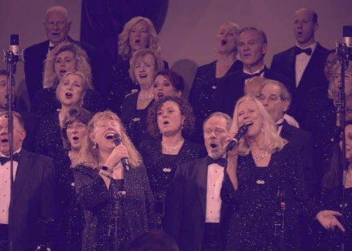 Choir Members Singing
