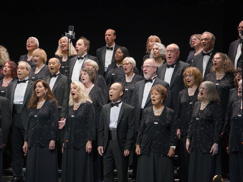 Choir Members on Stage